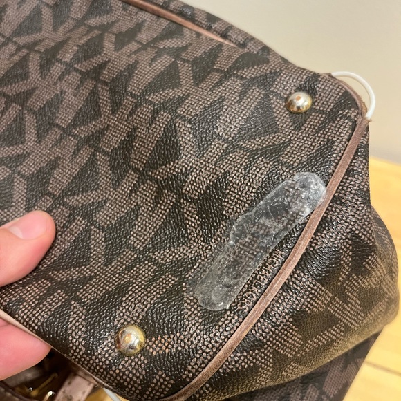 MICHAEL KORS logo label satchel bag 💼 - Picture 11 of 15